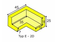 profil ochronny na narożnik typ e 3d - sklep bhp elmetal bariery, lustra i profile ochronne 10