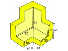 profil ochronny na narożnik typ e 3d - sklep bhp elmetal bariery, lustra i profile ochronne 16