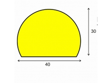 profil ochronny ostrzegawczy żółto-czarny typ a+ - sklep bhp elmetal bariery, lustra i profile ochronne 14