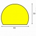 profil ochronny ostrzegawczy żółto-czarny typ c - sklep bhp elmetal bariery, lustra i profile ochronne 6