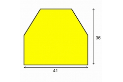 Profil ochronny ostrzegawczy żółto-czarny typ CC