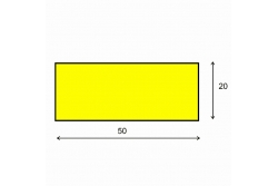 Profil ochronny ostrzegawczy żółto-czarny typ D