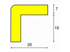 profil ochronny ostrzegawczy żółto-czarny typ f - sklep bhp elmetal bariery, lustra i profile ochronne 10