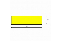 Profil ochronny ostrzegawczy żółto-czarny typ F