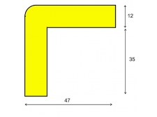 profil ochronny ostrzegawczy żółto-czarny typ r50 bariery, lustra i profile ochronne 10