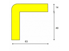 profil ochronny ostrzegawczy żółto-czarny typ h bariery, lustra i profile ochronne 12