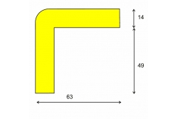 Profil ochronny ostrzegawczy żółto-czarny typ H+