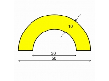 profil ochronny ostrzegawczy żółto-czarny typ r50 bariery, lustra i profile ochronne 14