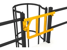 bramka bezpieczeństwa single axes gate 94 cm - sklep bhp elmetal bariery, lustra i profile ochronne 5