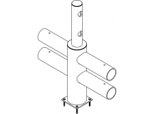 elastyczna barierka ochronna strefy ruchu echo - standardowe poprzeczki - sklep bhp elmetal bariery, lustra i profile ochronne 28
