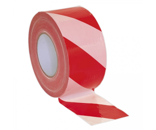 taśma ostrzegawcza odgrodzeniowa biało - czerwona 250 m - sklep bhp elmetal bariery, lustra i profile ochronne 4