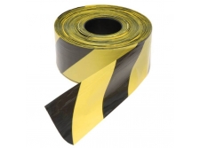 taśma ostrzegawcza odgrodzeniowa żółto - czarna 500 m - sklep bhp elmetal bariery, lustra i profile ochronne 14