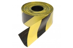 Taśma ostrzegawcza odgrodzeniowa żółto - czarna 250 m