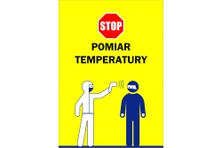 Stop! Pomiar temperatury - tablica informacyjna BHP nr. 5