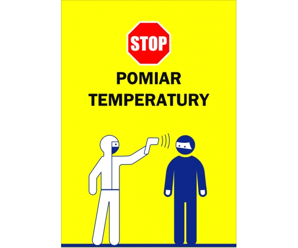 stop! pomiar temperatury - tablica informacyjna bhp nr. 5 tablice i naklejki bhp 4