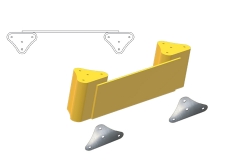 zestaw systemu barier elastycznych ebs 3m - sklep bhp elmetal bariery, lustra i profile ochronne 19