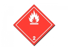 materiały stałe zapalne 4.1 - naklejka adr - sklep bhp elmetal znaki etykiety i naklejki 21