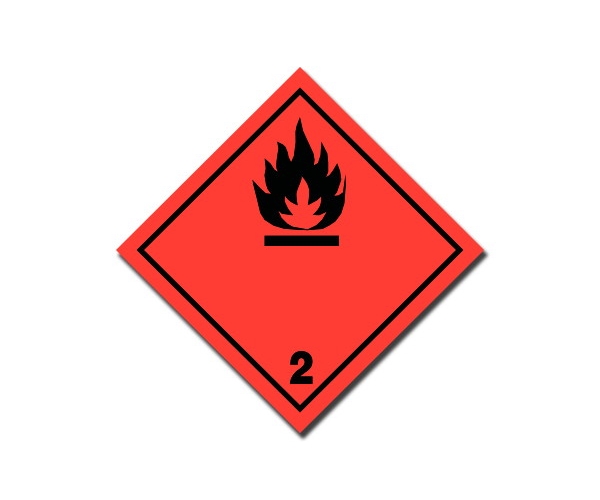 gazy palne 2.1 czarny - naklejka adr - sklep bhp elmetal znaki etykiety i naklejki 4