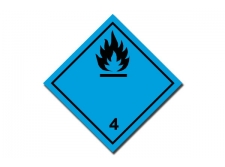 materiały stałe zapalne 4.1 - naklejka adr - sklep bhp elmetal znaki etykiety i naklejki 37