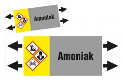 Amoniak etykieta strzałka ISO 20560