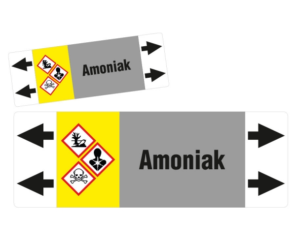 amoniak etykieta strzałka iso 20560 znacznik rurociągów - sklep bhp elmetal oznakowanie rurociągów 4