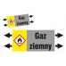 gaz ziemny etykieta strzałka iso 20560 znacznik rurociągów - sklep bhp elmetal oznakowanie rurociągów 5