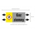 gaz ziemny etykieta strzałka iso 20560 znacznik rurociągów - sklep bhp elmetal oznakowanie rurociągów 6