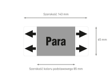 ług sodowy etykieta strzałka iso 20560 znacznik rurociągów - sklep bhp elmetal oznakowanie rurociągów 21
