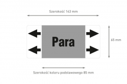 Para etykieta strzałka ISO 20560