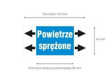 kwas siarkowy etykieta strzałka iso 20560 znacznik rurociągów - sklep bhp elmetal oznakowanie rurociągów 21