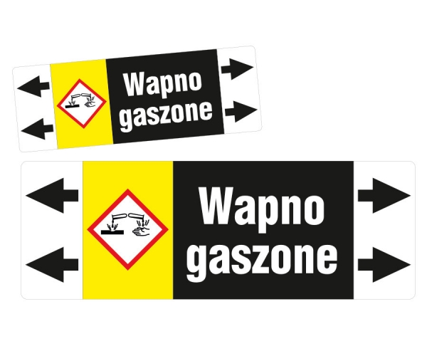 wapno gaszone etykieta strzałka iso 20560 znacznik rurociągów - sklep bhp elmetal oznakowanie rurociągów 4
