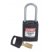 kompaktowa kłódka loto safekey nylon z szeklą aluminiową 25 mm - sklep bhp elmetal lockout / tagout 7