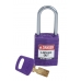 kompaktowa kłódka loto safekey nylon z szeklą aluminiową 25 mm - sklep bhp elmetal lockout / tagout 12