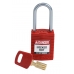 kompaktowa kłódka loto safekey nylon z szeklą aluminiową 25 mm - sklep bhp elmetal lockout / tagout 13