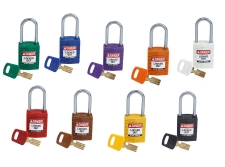 pełne kłódki aluminiowe bezpieczeństwa loto szekla 75 mm brady - sklep bhp elmetal lockout / tagout 54