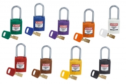 Kompaktowa kłódka LOTO SafeKey Nylon z szeklą aluminiową 38 mm