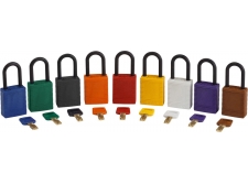 pełne kłódki aluminiowe bezpieczeństwa loto szekla 75 mm brady - sklep bhp elmetal lockout / tagout 50