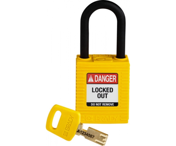 kłódka loto safekey nylon z szeklą 38 mm z tworzywa sztucznego - sklep bhp elmetal lockout / tagout 4