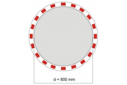 Lustro sferyczne drogowe poliwęglanowe okrągłe o średnicy 600 mm