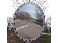 lustro sferyczne drogowe poliwęglanowe okrągłe o średnicy 700 mm - sklep bhp elmetal bariery, lustra i profile ochronne 16