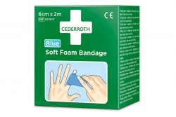 Samoprzylepny bezklejowy plaster Soft Foam Bandage Blue 2 m