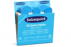 Plastry opatrunkowe wykrywalne Blue Detectable Salvequick
