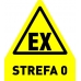 strefa zagrożenia wybuchem 0 ex - naklejka samoprzylepna podłogowa - sklep bhp elmetal oznakowanie podłóg 5