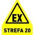 strefa zagrożenia wybuchem 20 ex - naklejka samoprzylepna podłogowa - sklep bhp elmetal oznakowanie podłóg 5