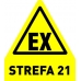strefa zagrożenia wybuchem 21 ex - naklejka samoprzylepna podłogowa - sklep bhp elmetal oznakowanie podłóg 5