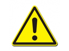 uwaga! pojemnik pod ciśnieniem - znak ostrzegawczy naklejka - sklep bhp elmetal tablice i naklejki bhp 25