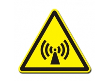 uwaga! pojemnik pod ciśnieniem - znak ostrzegawczy naklejka - sklep bhp elmetal tablice i naklejki bhp 31