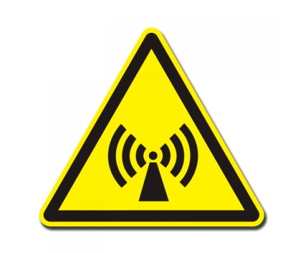 pole elektromagnetyczne - znak ostrzegawczy naklejka - sklep bhp elmetal tablice i naklejki bhp 4