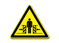 znak zakazu naklejka - osobom nieupoważnionym wstęp wzbroniony - sklep bhp elmetal tablice i naklejki bhp 53
