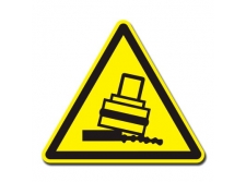 ostrożnie akumulatory - znak ostrzegawczy naklejka - sklep bhp elmetal tablice i naklejki bhp 53